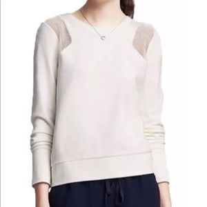 Banana Republic Mesh Shoulder Long sleeve
